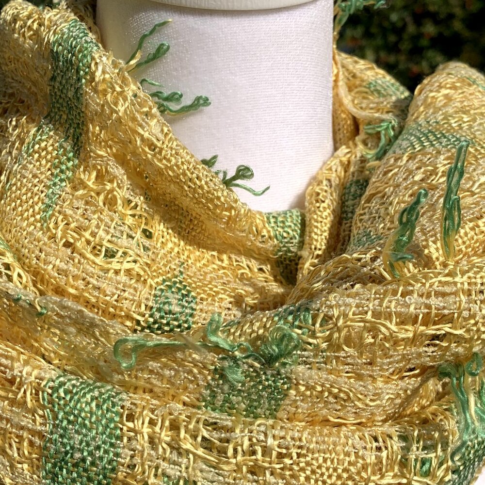 FIRM PRICE Hand Woven Long Scarf - Picture 7 of 11